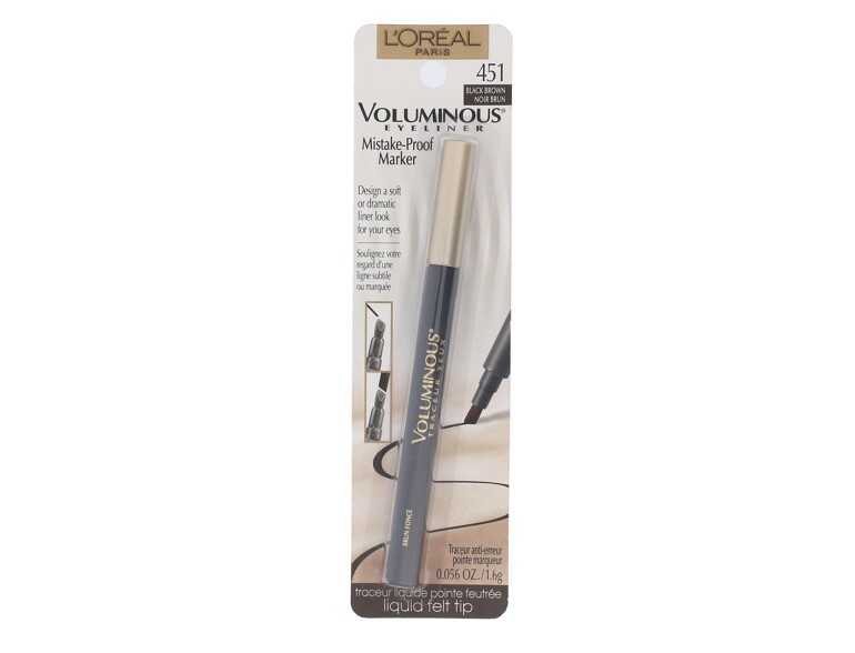 Eyeliner L'Oréal Paris Voluminous Mistake-Proof Marker 1,6 g 451 Black Brown