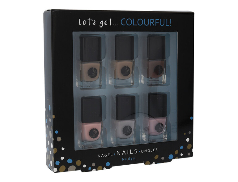 Nagellack 2K Let´s Get Colourful! Nudes 5 ml Beschädigte Schachtel Sets