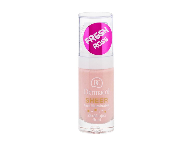 Base make-up Dermacol Sheer Face Illuminator 15 ml fresh rose flacone danneggiato
