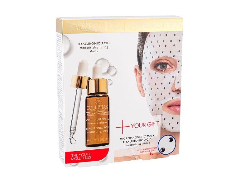 Gesichtsserum Collistar Pure Actives (Attivi Puri) Hyaluronic Acid Serum + Hyaluronic Acid Mask 30 ml Sets