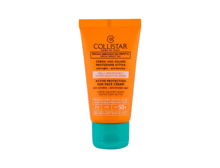 Sonnenschutz fürs Gesicht Collistar Special Perfect Tan Active Protection Sun Face SPF50+ 50 ml