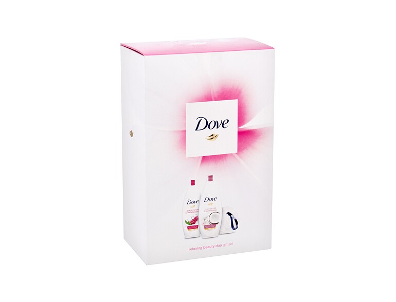 Duschgel Dove Go Fresh Relaxing Beauty Duo 225 ml Beschädigte Schachtel Sets