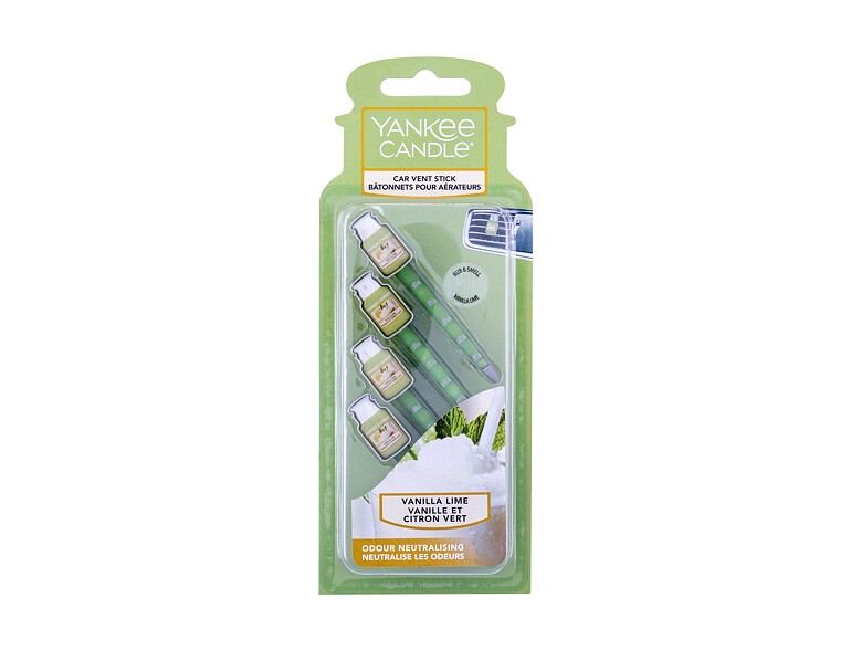 Deodorante per auto Yankee Candle Vanilla Lime Vent Stick 4 St.