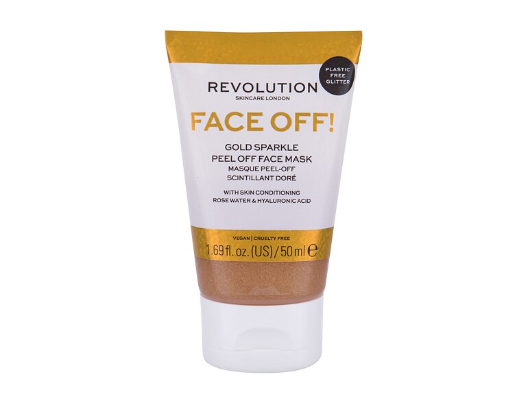 Maschera per il viso Revolution Skincare Face Off! Gold Sparkle 50 ml