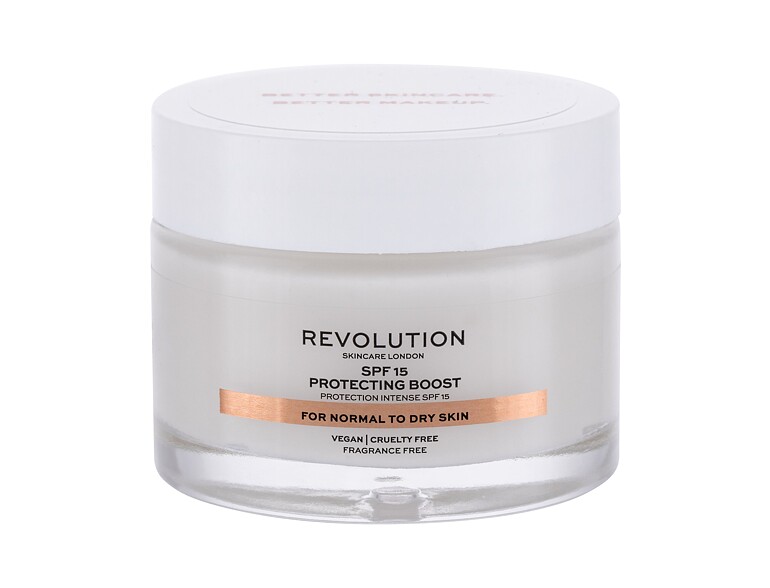 Crema giorno per il viso Revolution Skincare Moisture Cream Normal to Dry Skin SPF15 50 ml