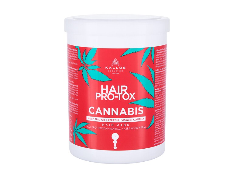 Maschera per capelli Kallos Cosmetics Hair Pro-Tox Cannabis 1000 ml