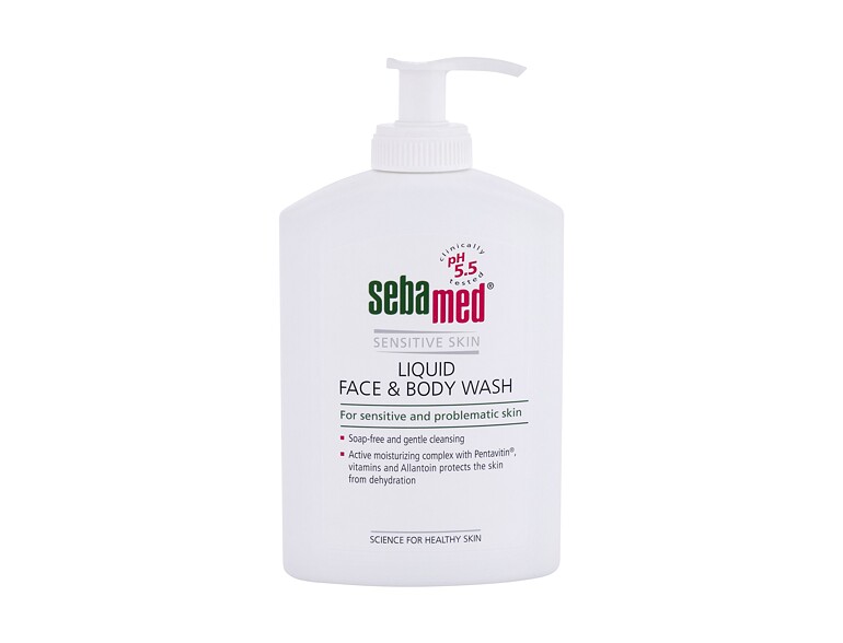 Sapone liquido SebaMed Sensitive Skin Face & Body Wash 300 ml