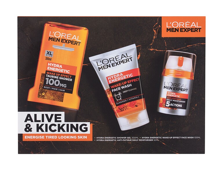 Crème de jour L'Oréal Paris Men Expert Alive & Kicking 50 ml boîte endommagée Sets