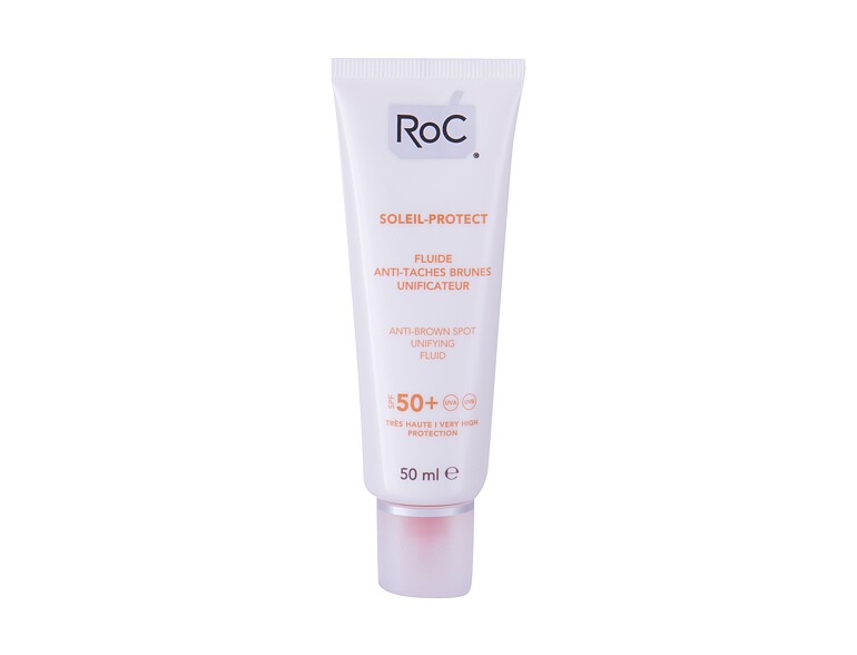Soin solaire visage RoC Soleil-Protect Anti-Brown Spot SPF50+ 50 ml boîte endommagée