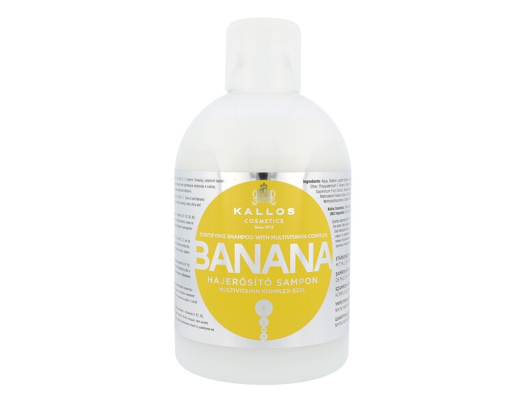 Shampooing Kallos Cosmetics Banana 1000 ml flacon endommagé