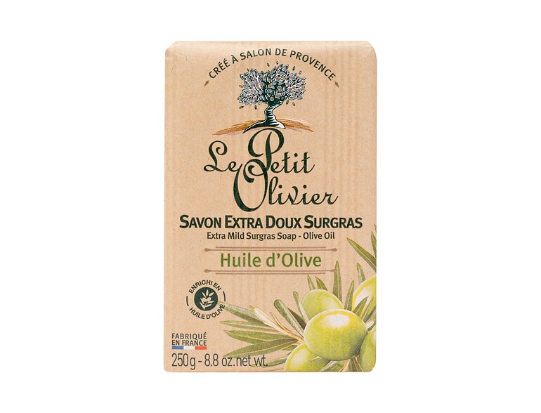 Pain de savon Le Petit Olivier Olive Oil Extra Mild Surgras Soap 250 g