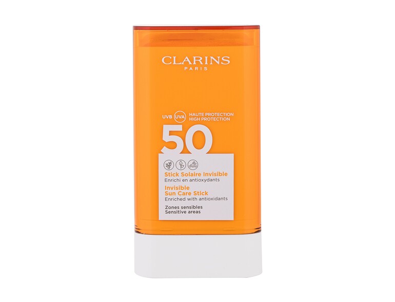 Protezione solare viso Clarins Sun Care Invisible SPF50 17 g