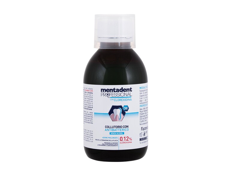 Bain de bouche Mentadent Professional Clorexidina 0,12% 200 ml boîte endommagée