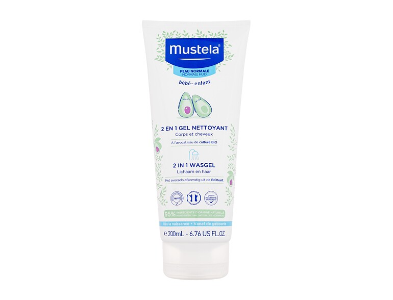 Duschgel Mustela Bébé 2 in 1 Cleansing Gel 200 ml