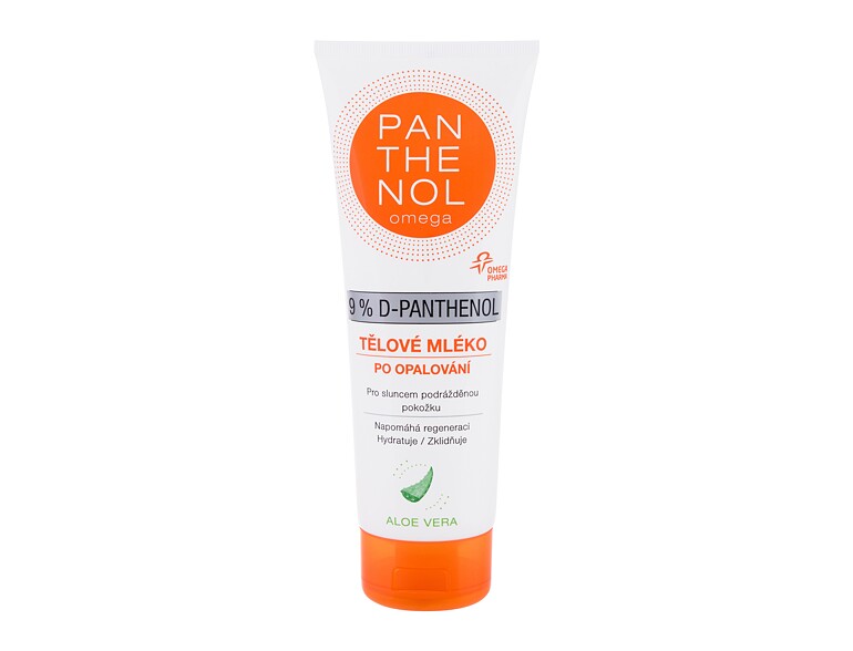 Prodotti doposole Panthenol Omega 9% D-Panthenol After-Sun Lotion Aloe Vera 250 ml scatola danneggia