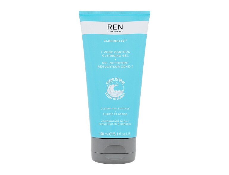 Gel detergente REN Clean Skincare Clarimatte T-Zone Control Cleansing Gel 150 ml