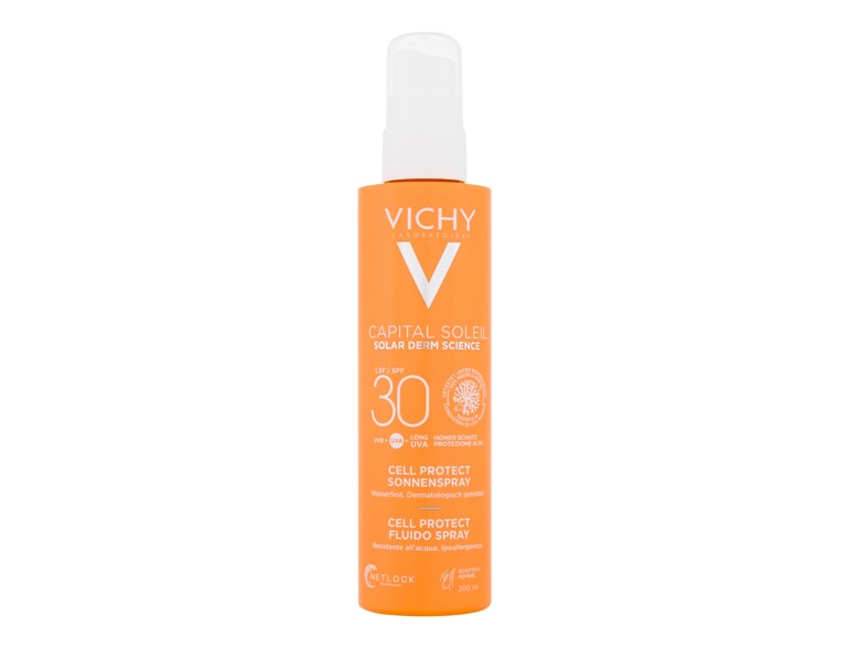 Sonnenschutz Vichy Capital Soleil Cell Protect Water Fluid Spray SPF30 200 ml