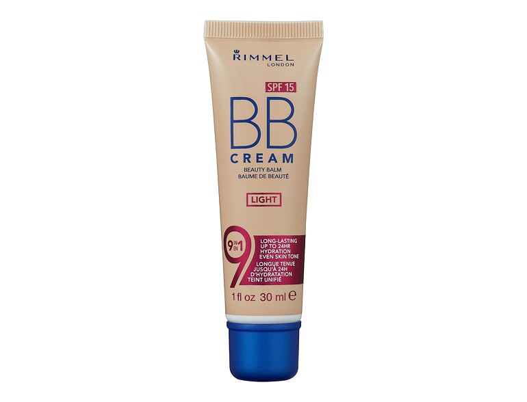 BB cream Rimmel London BB Cream 9in1 SPF15 30 ml Light