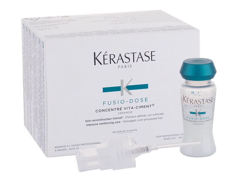 Sieri e trattamenti per capelli Kérastase Fusio-Dose Concentré Vita-Ciment 120 ml scatola danneggiat