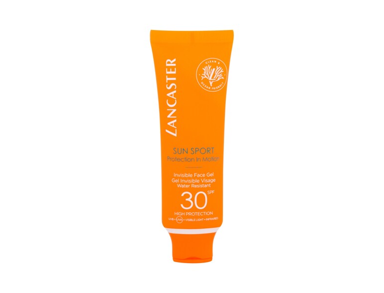 Sonnenschutz fürs Gesicht Lancaster Sun Sport Invisible Face Gel SPF30 50 ml Beschädigte Schachtel