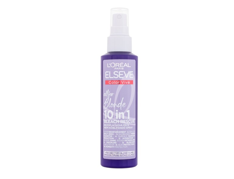Pflege ohne Ausspülen L'Oréal Paris Elseve Color-Vive All For Blonde 10in1 Bleach Rescue 150 ml