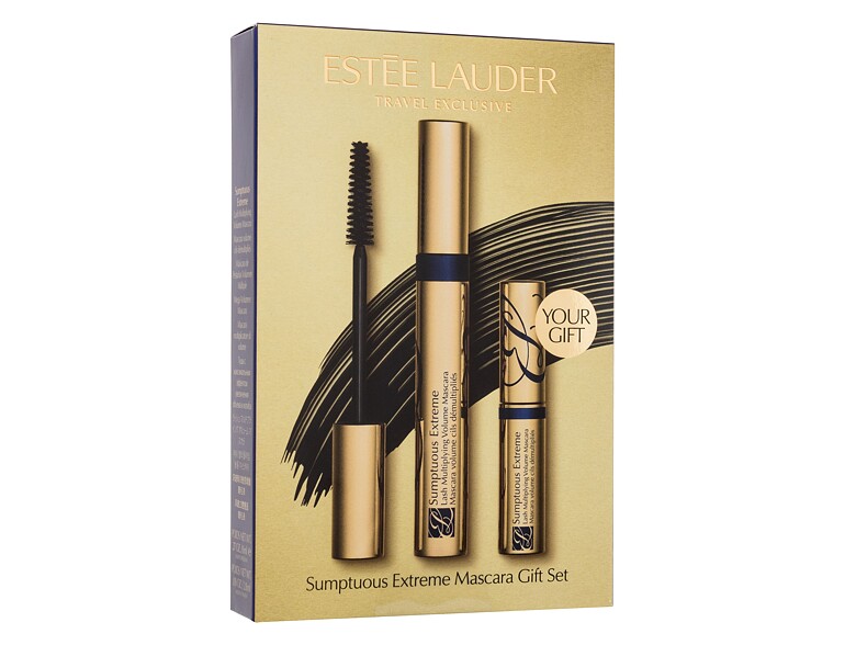 Mascara Estée Lauder Sumptuous Extreme Gift Set 8 ml Black Beschädigte Schachtel Sets