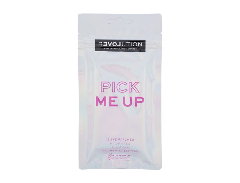 Masque yeux Revolution Relove Pick Me Up Hydrates & Cools Eye Patches 12 St.