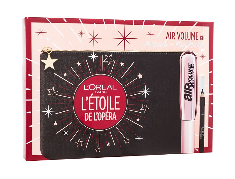 Mascara L'Oréal Paris Air Volume Kit 9,4 ml Black Beschädigte Schachtel Sets