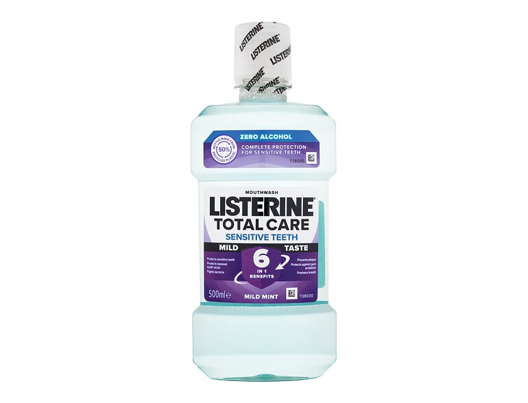 Mundwasser Listerine Total Care Sensitive Teeth Mild Taste Mouthwash 6 in 1 500 ml