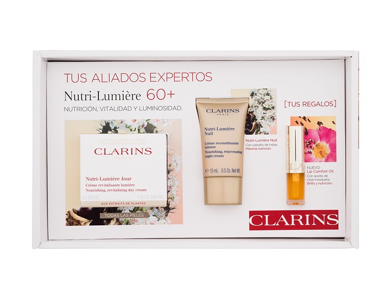 Tagescreme Clarins Nutri-Lumière Gift Set 60+ 50 ml Sets