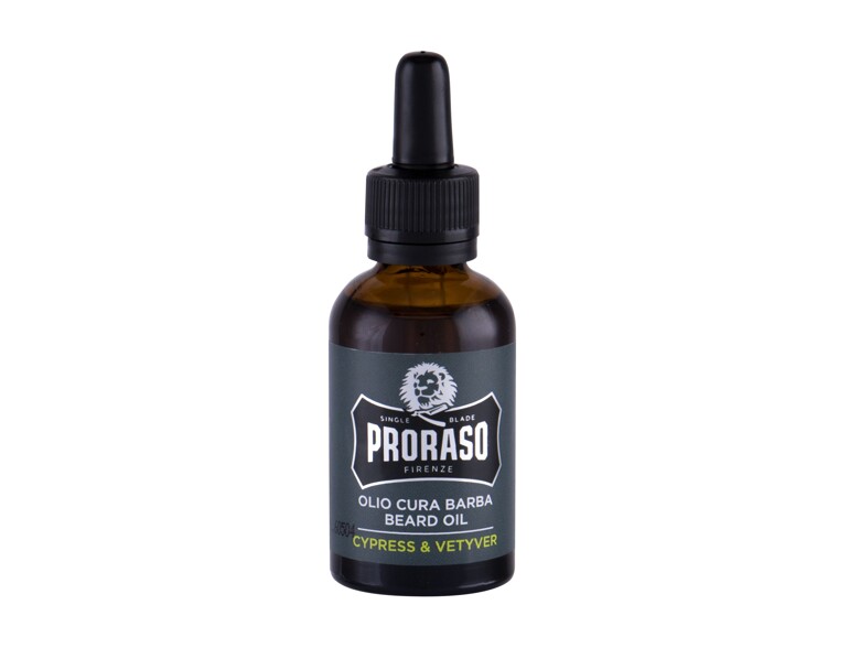 Bartöl PRORASO Cypress & Vetyver Beard Oil  30 ml Beschädigte Schachtel