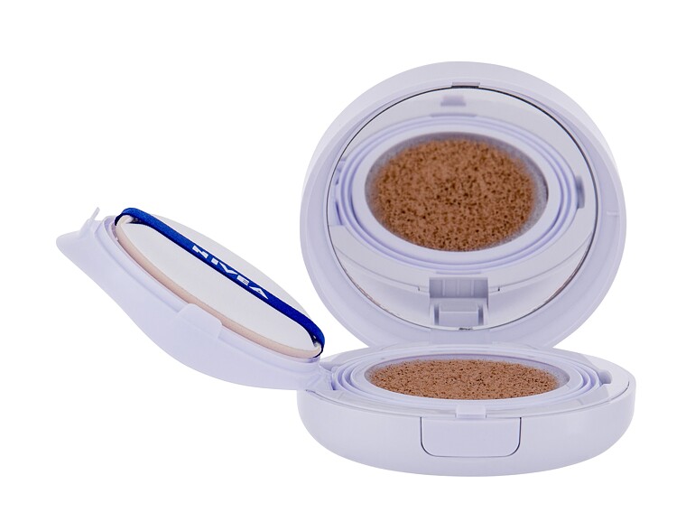 Tagescreme Nivea Q10 Plus 3in1 Care Cushion SPF15 15 g 03 Dark Beschädigte Schachtel