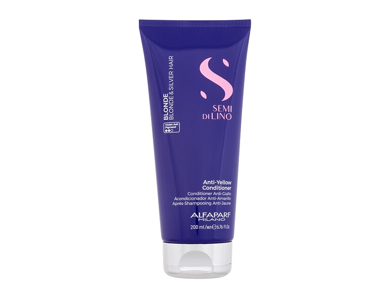 Conditioner ALFAPARF MILANO Semi Di Lino Anti-Yellow Conditioner 200 ml Beschädigte Schachtel