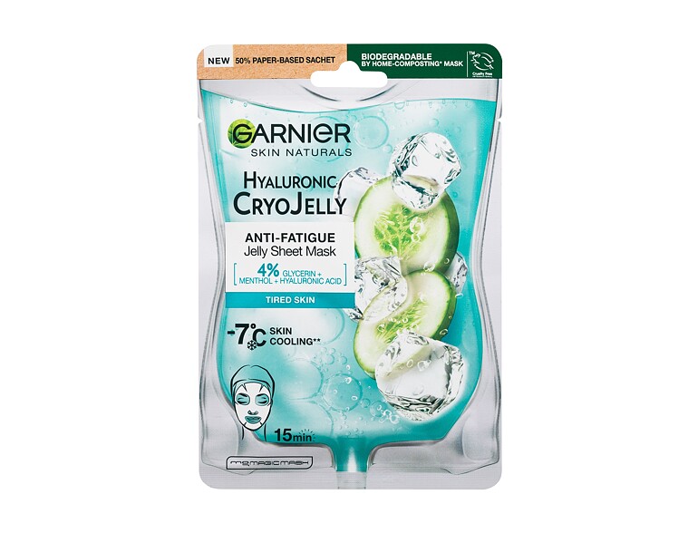 Gesichtsmaske Garnier Skin Naturals Hyaluronic Cryo Jelly Sheet Mask 1 St.
