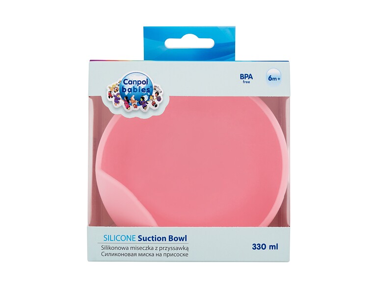 Geschirr Canpol babies Silicone Suction Bowl Pink 330 ml