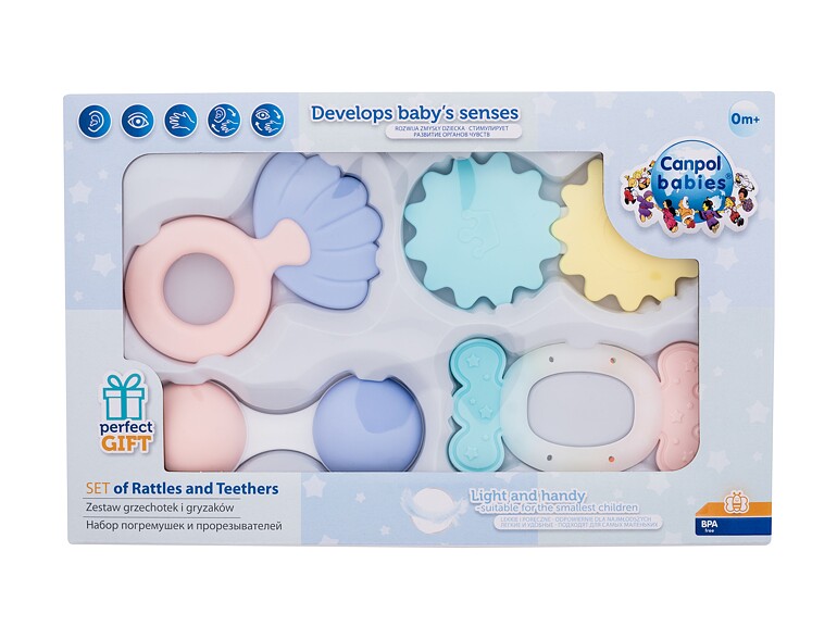 Giocattolo Canpol babies Set Of Rattles And Teethers 4 St.