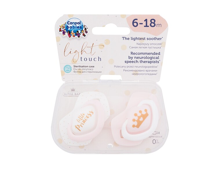 Schnuller Canpol babies Royal Baby Light Touch Little Princess 6-18m 2 St.