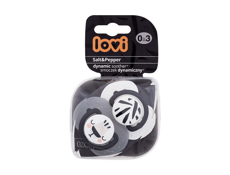 Ciuccio LOVI Salt&Pepper Dynamic Soother 0-3m 2 St.