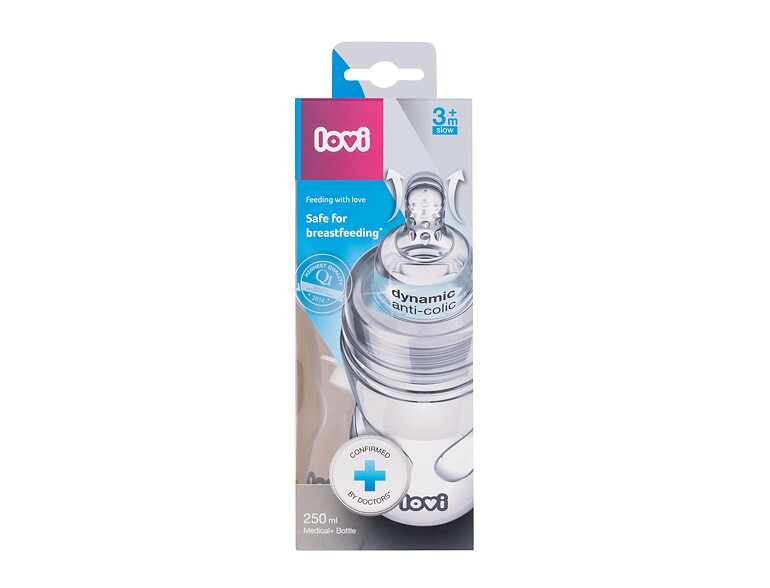 Babyflasche LOVI Medical+ Bottle 3m+ Slow 250 ml