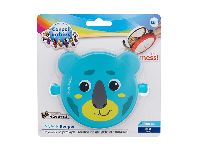 Geschirr Canpol babies Hello Little Snack Keeper Turquoise 200 ml