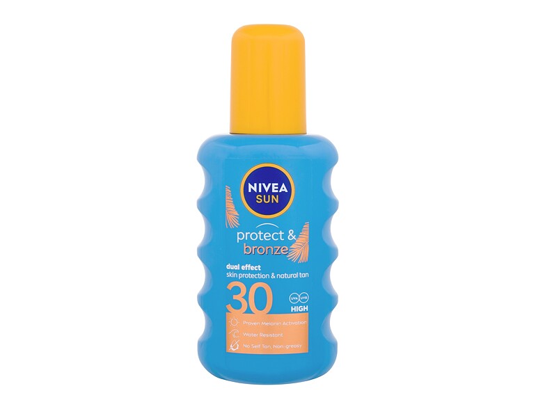 Sonnenschutz Nivea Sun Protect & Bronze Sun Spray SPF30 200 ml Beschädigtes Flakon