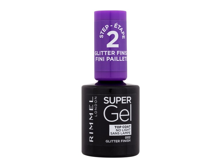 Nagellack Rimmel London Super Gel Top Coat 12 ml 002 Glitter Finish