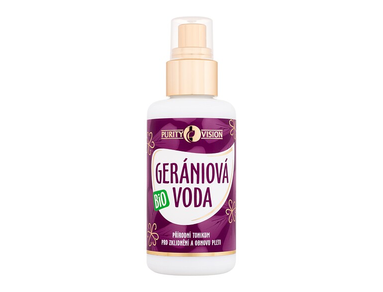 Lotion visage et spray  Purity Vision Geranium Bio Water 100 ml