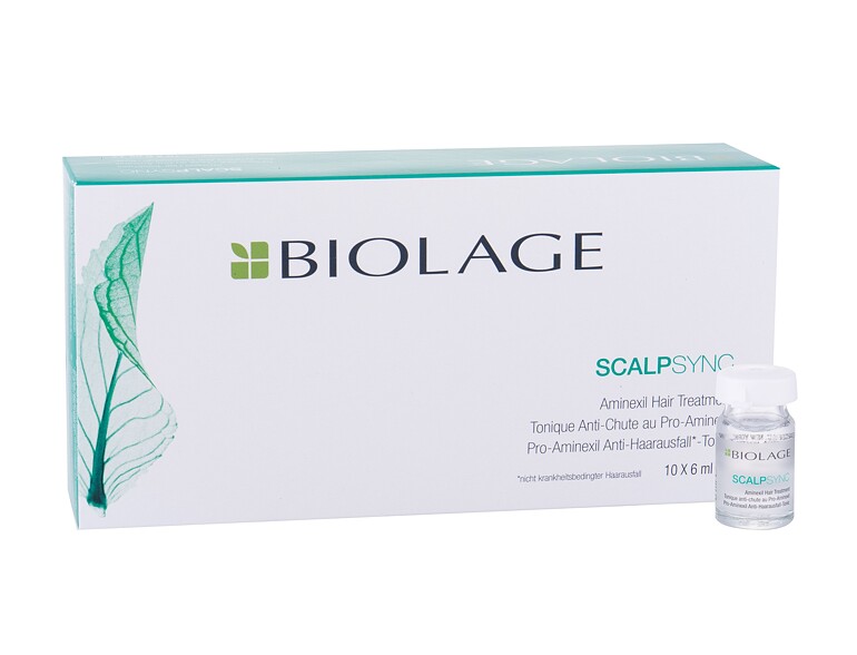 Soin anti-chute  Biolage Scalp Sync Aminexil Hair Treatment 10x6 ml boîte endommagée