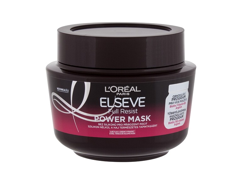 Maschera per capelli L'Oréal Paris Elseve Full Resist Power Mask 300 ml confezione danneggiata