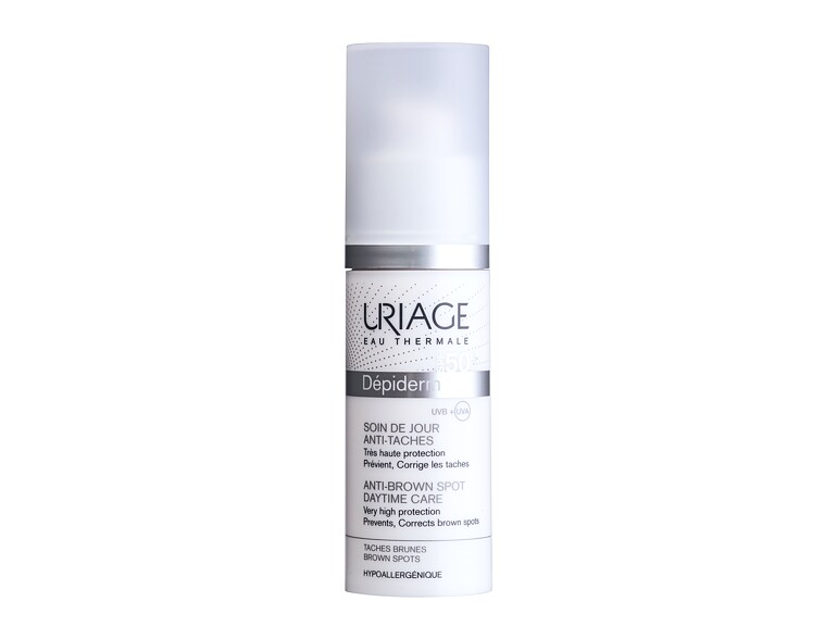 Tagescreme Uriage Dépiderm Anti-Brown Spot Daytime Care SPF50+ 30 ml Beschädigte Schachtel