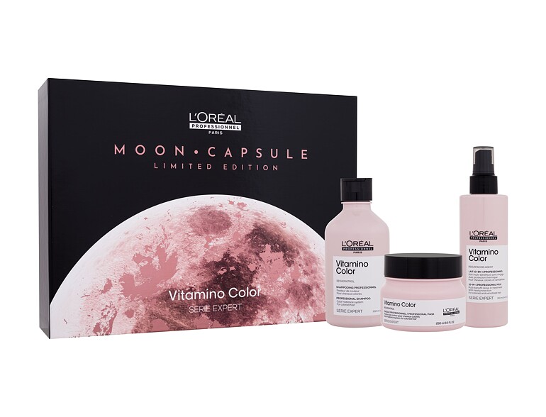 Shampoo L'Oréal Professionnel Vitamino Color Moon Capsule Limited Edition 300 ml Beschädigte Schachtel Sets