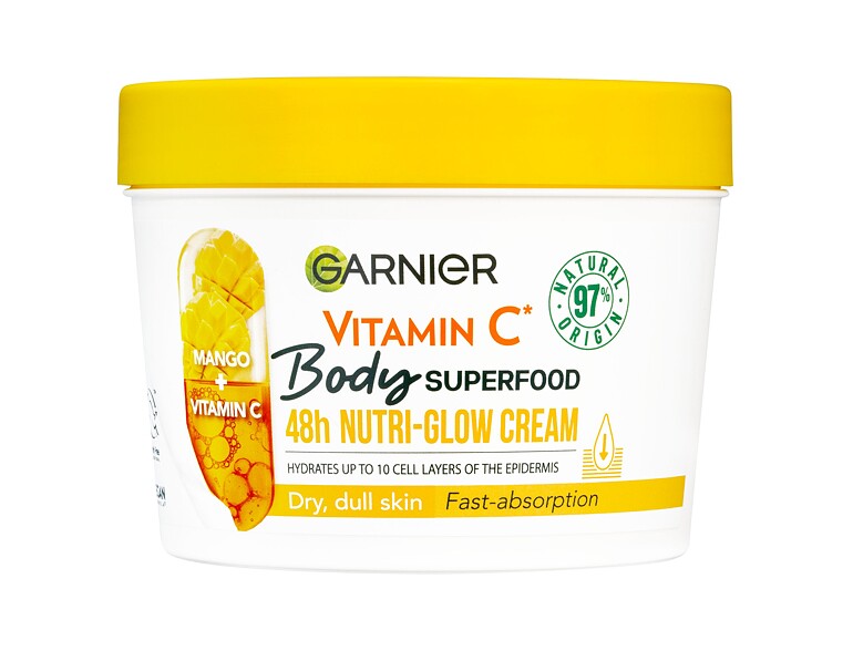 Crema per il corpo Garnier Body Superfood 48h Nutri-Glow Cream Vitamin C 380 ml