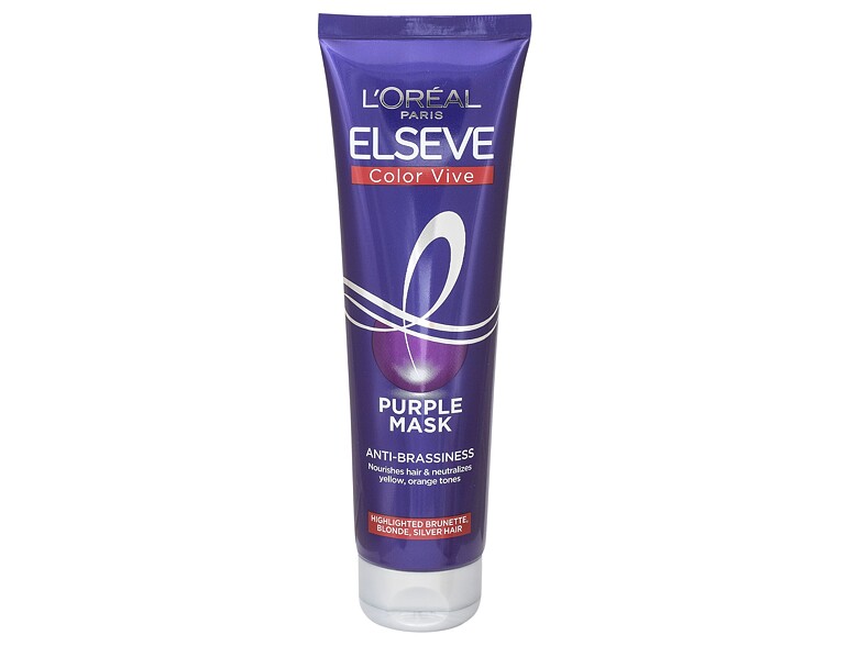 Masque cheveux L'Oréal Paris Elseve Color-Vive Purple Mask 150 ml