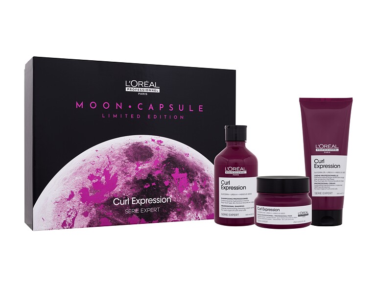 Shampoo L'Oréal Professionnel Curl Expression Moon Capsule Limited Edition 300 ml Beschädigte Schachtel Sets